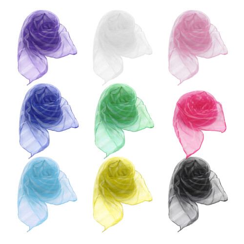 20 Unidades Pañuelo Niño Nailon Colores Para Guardería 1