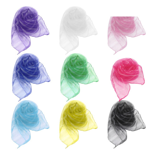 20 Unidades Pañuelo Niño Nailon Colores Para Guardería 2