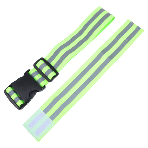 2 Unidades Brazalete Reflectante Ajustable Para Correr De