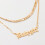 Collana Con Lettera Per , Ciondolo , 3