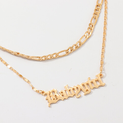 Collana Con Lettera Per , Ciondolo , 2