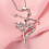Crystal Pendentif Ballerine Pour Cou 5