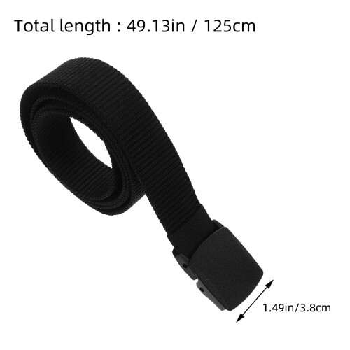 Ceinture Taille En Nylon Boucle Réglable Pour 1