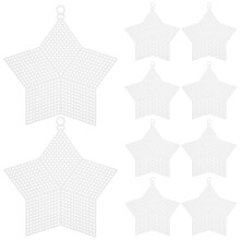 10 Pièces De Maille Plastique Étoile Pour Broderie Diy