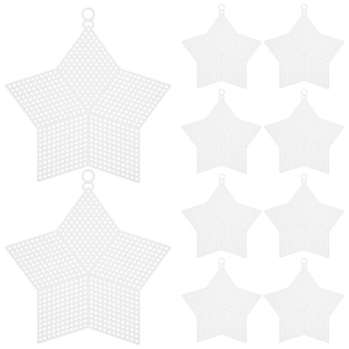 10 Pièces De Maille Plastique Étoile Pour Broderie Diy