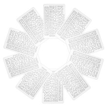 Carta Buddha Amuleto Trasparente Simbolo Protezione Feng Shui