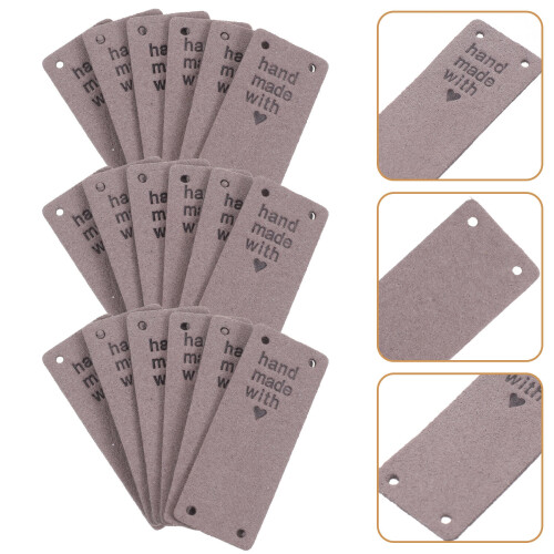 50 Pezzi Etichette Pu Per Uncinetto Decorazione 2