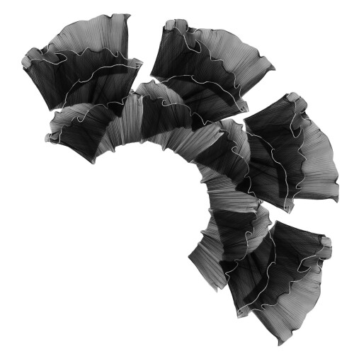 4 Pezzi Imballaggio Fiori in A Rete Nero