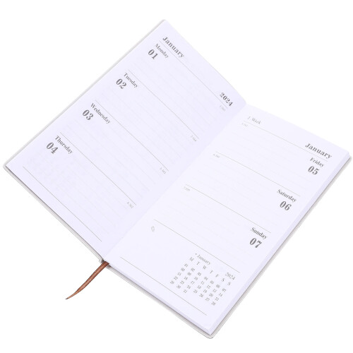 English Planner Notebook, Agenda Ufficio Con Giornalieri 1