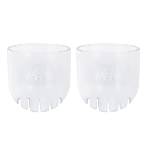 2 Bicchiere Acrilico Per Dispenser