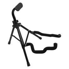 1Pièces Support Guitare Pliante Fer Et Caoutchouc Noir Antidérapant