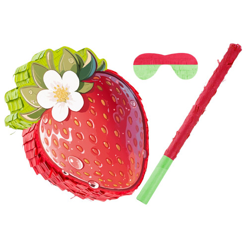 Set Fragola Con , Maschera E Per Festa A Tema