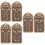 6St Gouden Messing Tiger Token Sleutelhanger DIY Accessoires 9
