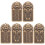 6St Gouden Messing Tiger Token Sleutelhanger DIY Accessoires 4