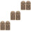 6St Gouden Messing Tiger Token Sleutelhanger DIY Accessoires 7