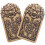 6St Gouden Messing Tiger Token Sleutelhanger DIY Accessoires 2