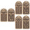 6St Gouden Messing Tiger Token Sleutelhanger DIY Accessoires 8