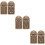 6St Gouden Messing Tiger Token Sleutelhanger DIY Accessoires 11