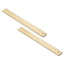 2 Unidades Régua De Latão Retilínea E De Vintage