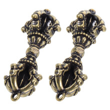 2 Pezzi Ciondolo Buddista In Vajra Dorje Amuleto