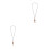 2St Duurzaam Kruis Hanger Auto Spiegel Ketting Met Multi 7