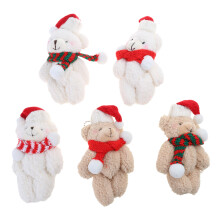 Weihnachtsbär-Stoffornament, stilvolle