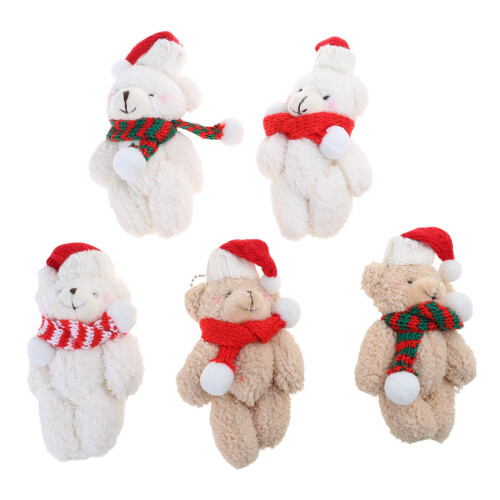 Weihnachtsbär-Stoffornament, stilvolle