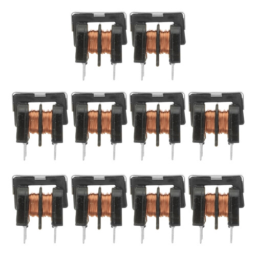 10Pcs Gemensammodus Induktorfilter Uu9,8 7X8Mm 10Mh 2