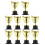 20Pcs Mini Plastguld Pokal För Barns Lärandeleksaker 9