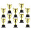 20Pcs Mini Plastguld Pokal För Barns Lärandeleksaker 6