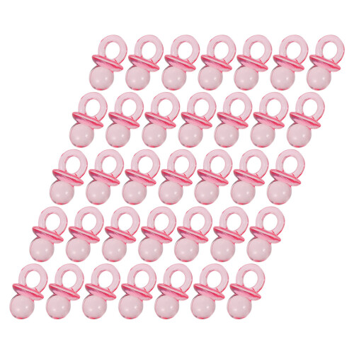 150 Unidades Chupetas Mini Acrílico Transparente Para De Bebê