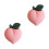 3 Pares De De Pêssego, Com Pingente, Para (Rosa) 5