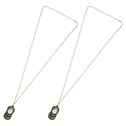 2 Peças Relógio De Carro Vintage Para Homem E