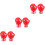 6 Unidades De Broches Metal Com De Boxe Para 7