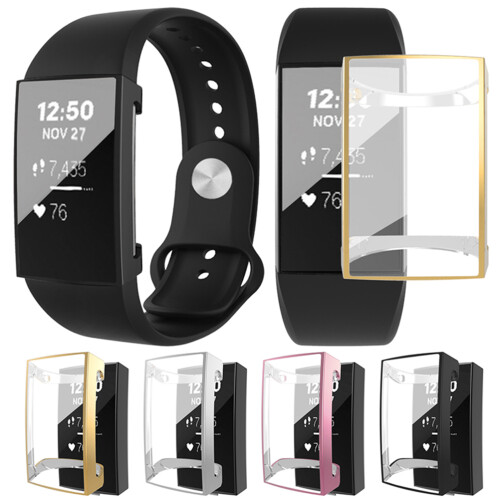 1 Capa TPU Compatível Com Fitbit Charge 3 1