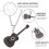 Colar De Guitarra Com Pingente De Design De Guitarra Elétrica 5