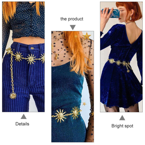 1 Cadeia De Retro Sensual Durável Para Roupas 1