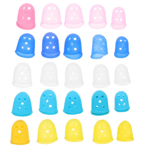 25Pcs Silikon Gitarrfingerskydd För Fingertoppar