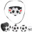 Conjunto De Pulseira Infantil Com Colar, Broche E Anel De Futebol 1