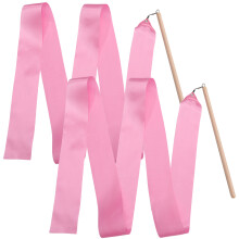 2St 2M Färgglada Gymnastikband För Barn (Rosa)