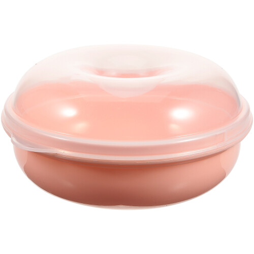 Doughnut Förvaringslåda Portabel Mikrovågsugnssäker Behållare 1