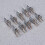 15Pcs Metall Tips Aluminium Förlängning Reusable Gel 8