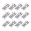 15Pcs Metall Tips Aluminium Förlängning Reusable Gel 10
