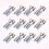 15Pcs Metall Tips Aluminium Förlängning Reusable Gel 4