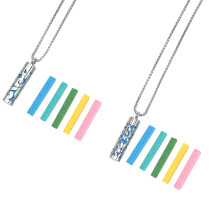 2 Set Aromaterapi Äteriska Olje Halsband Locket