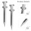 20Pcs Gräsmatta Sko Aerator Metall Verktyg 4