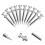 20Pcs Gräsmatta Sko Aerator Metall Verktyg 10