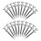 20Pcs Gräsmatta Sko Aerator Metall Verktyg 11