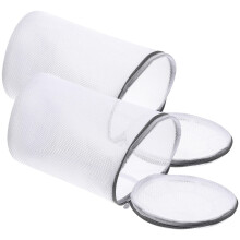 2St Witte Schoenwaszakken Lichtgewicht Polyester Voor Huishouden