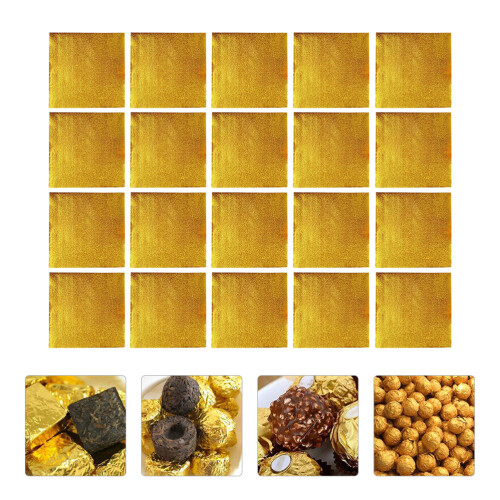 500 Pcs Inneslutningspapper Presentförpackningspapper Godisfolie 2